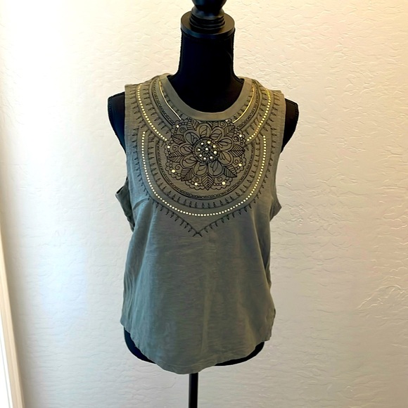 House of Harlow 1960 Tops - House of Harlow sage beetle sleeveless top medium